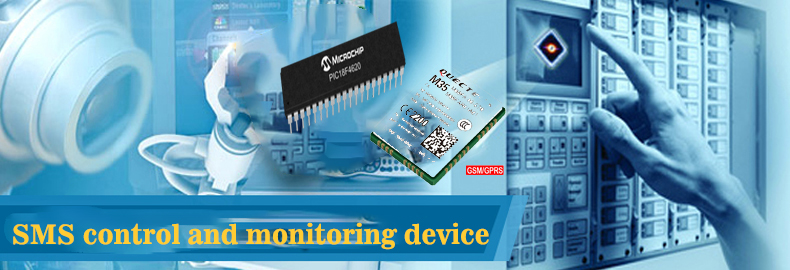 Control and monitor device via SMS using Microchip PIC18F4550 + Quectel M35 (GSM)