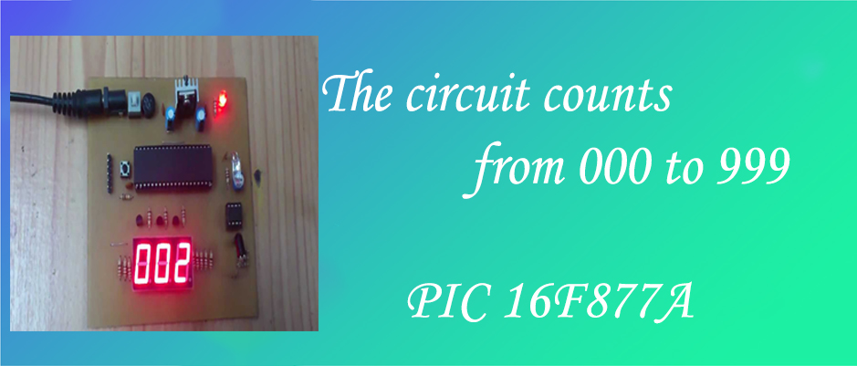 The circuit counts from 000 to 999