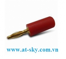 2mm Banana Plug Gold - Red