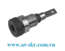 2mm Banana Panel Socket, Black