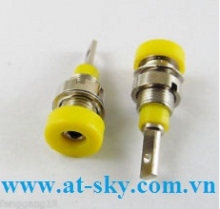 2mm Banana Panel Socket, Yellow