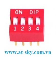 DIP Swich 4 Slide type, RED